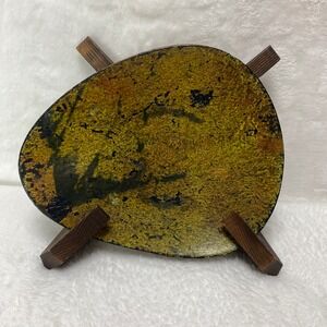 Unique Decorative Orb Green Decorative Sphere Stone Trinket Dish